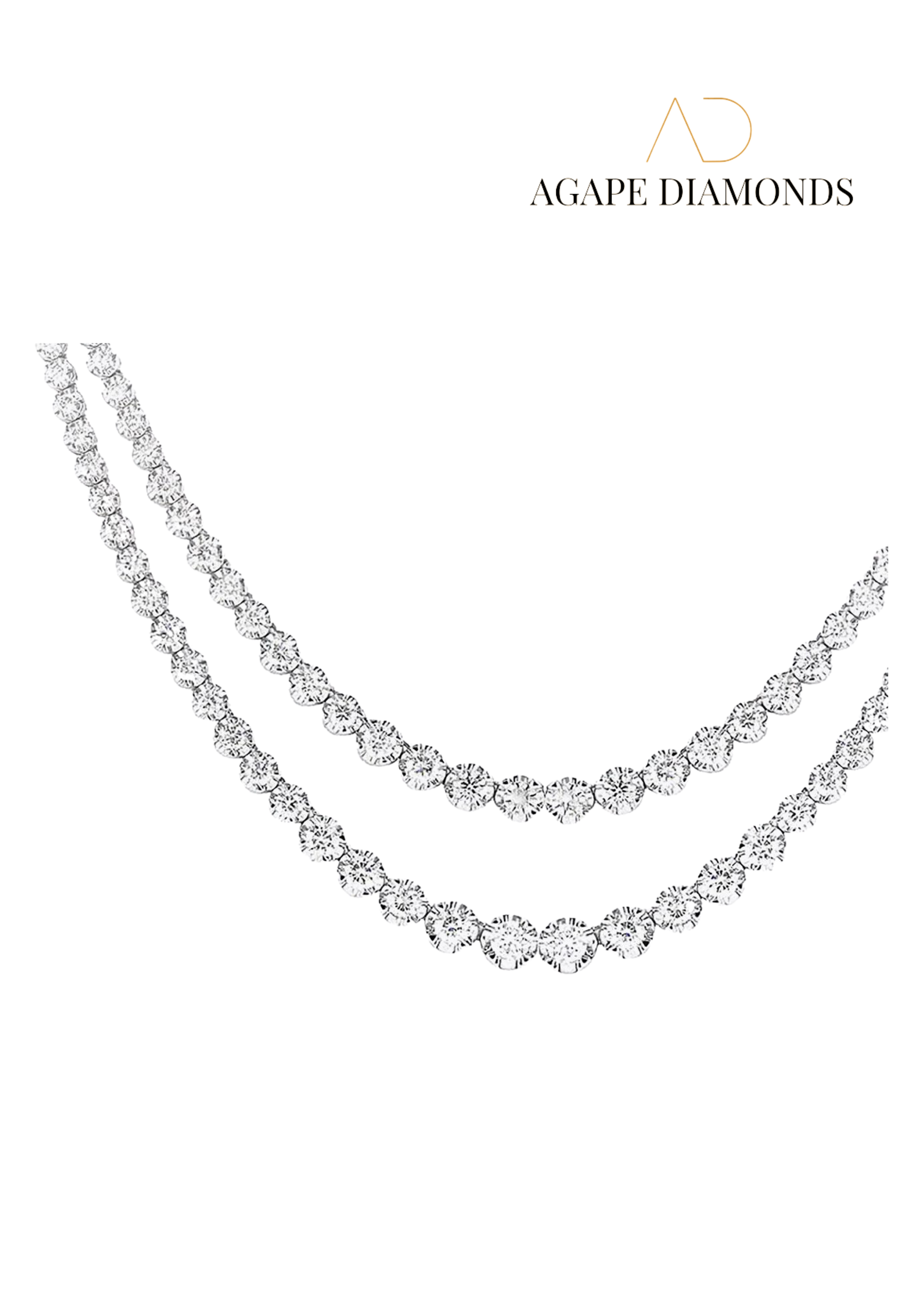 24.00 Carat Marquise-Cut Diamond Rivière Necklace